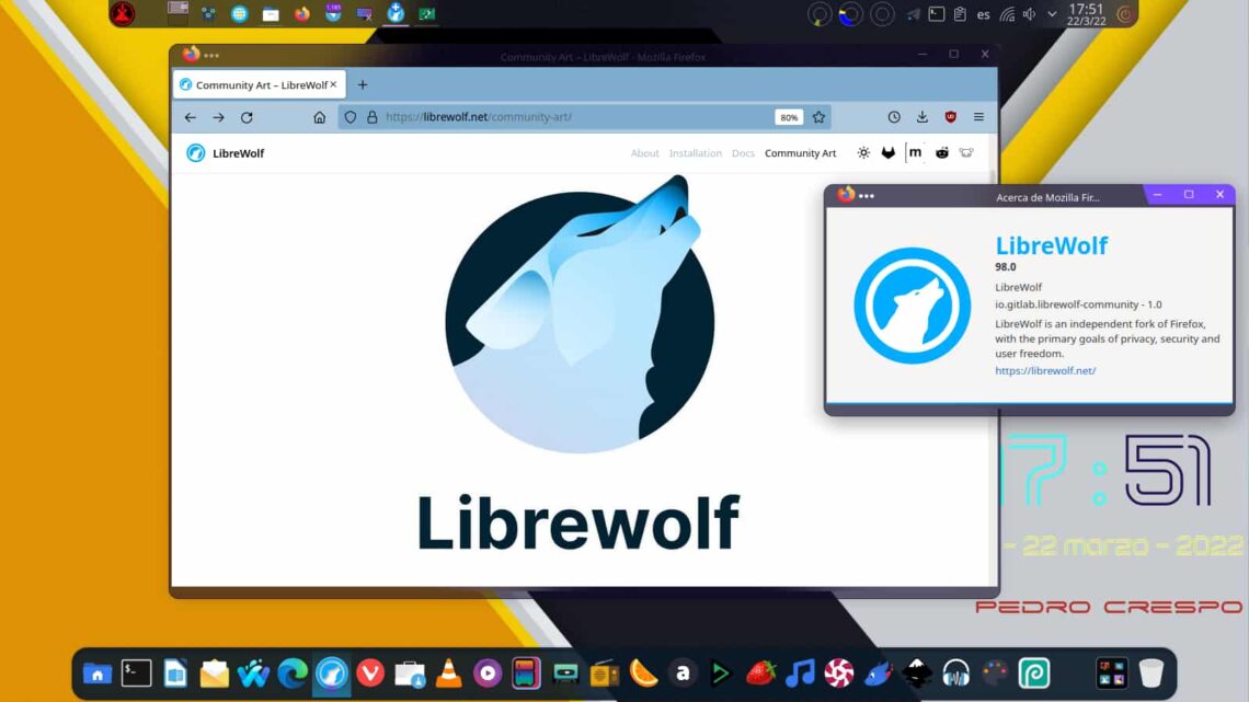 instaling LibreWolf Browser 116.0-1